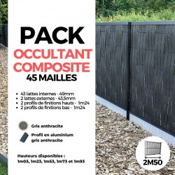 pack en tressage gris anthracite