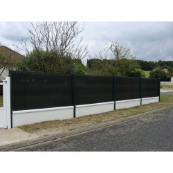 palissade grise jardin