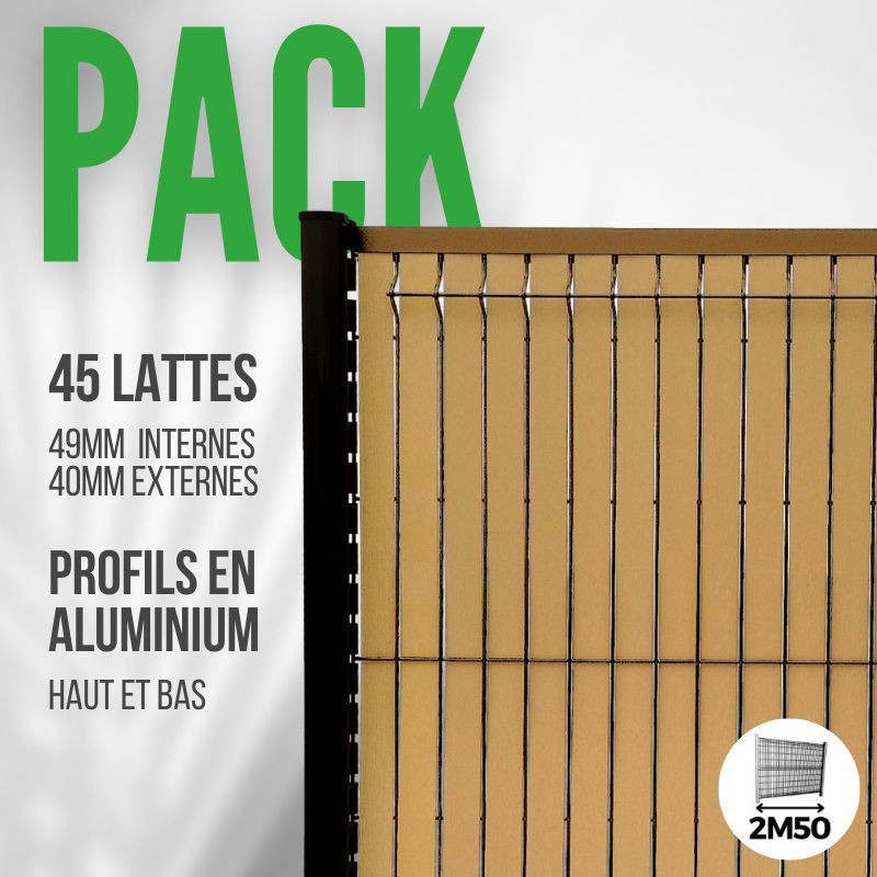 brise vue couleur teck