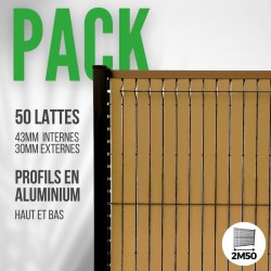 lattes pour grillage 50 mailles