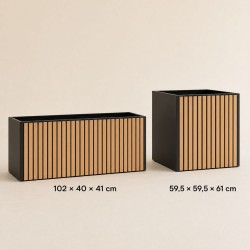 Jardinière en bois composite