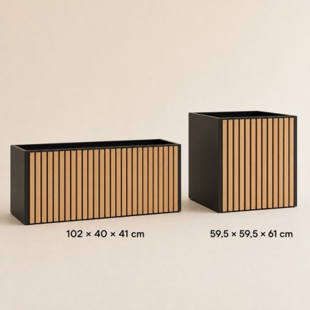 Jardinière en bois composite