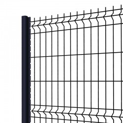 Panneau de clôture rigide noir