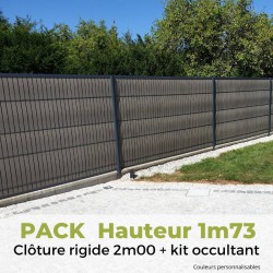 PACK - 10mL de clôture rigide noire - hauteur 1m53