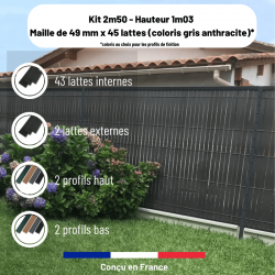Kit 2m50 - Hauteur 1m03...