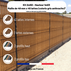 Kit 2m50 - Hauteur 1m03...
