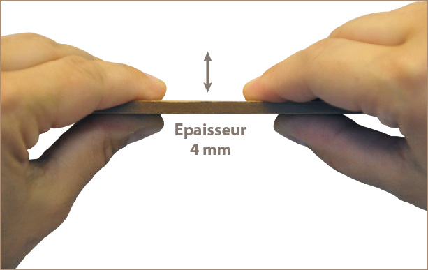 Epaisseur lattes d'occultation en bois composite